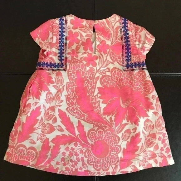 J. Crew Crewcuts Floral Embroidered Boho A-Line Cotton Dress - Picture 6 of 8